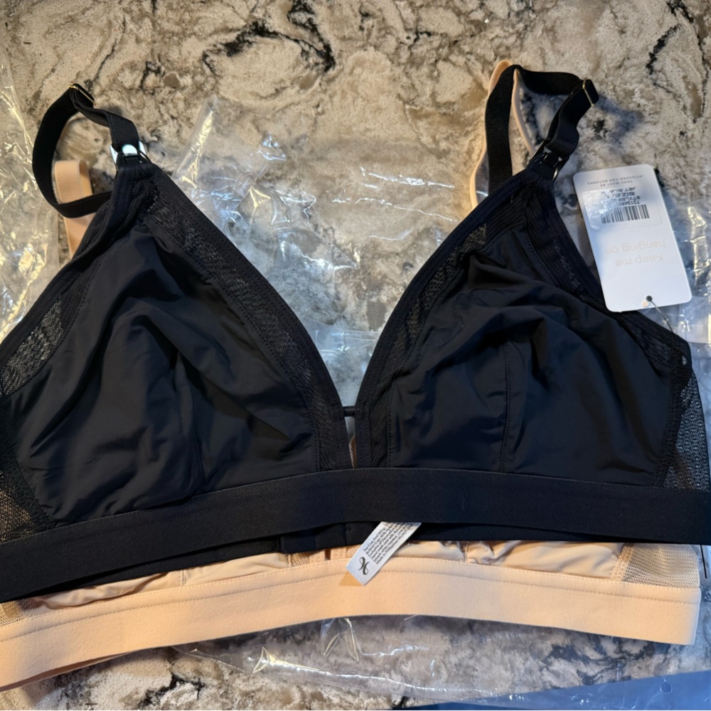 Black and Tan Bra Set for Everyday Comfort